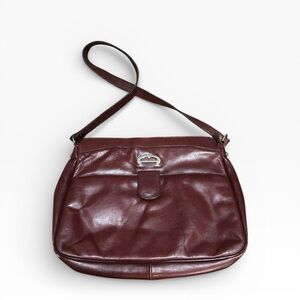 Etienne Aigner vintage Burgundy Leather Shoulder Bag